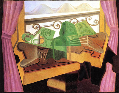 Open Window with Hills Juan Gris